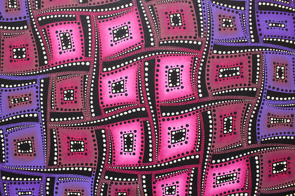 Miniatura: Peinture design : Mouvements de couleurs violâtres