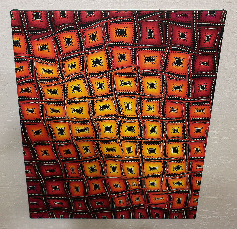 Miniature : Tableau design : Mouvements de couleurs flamboyantes