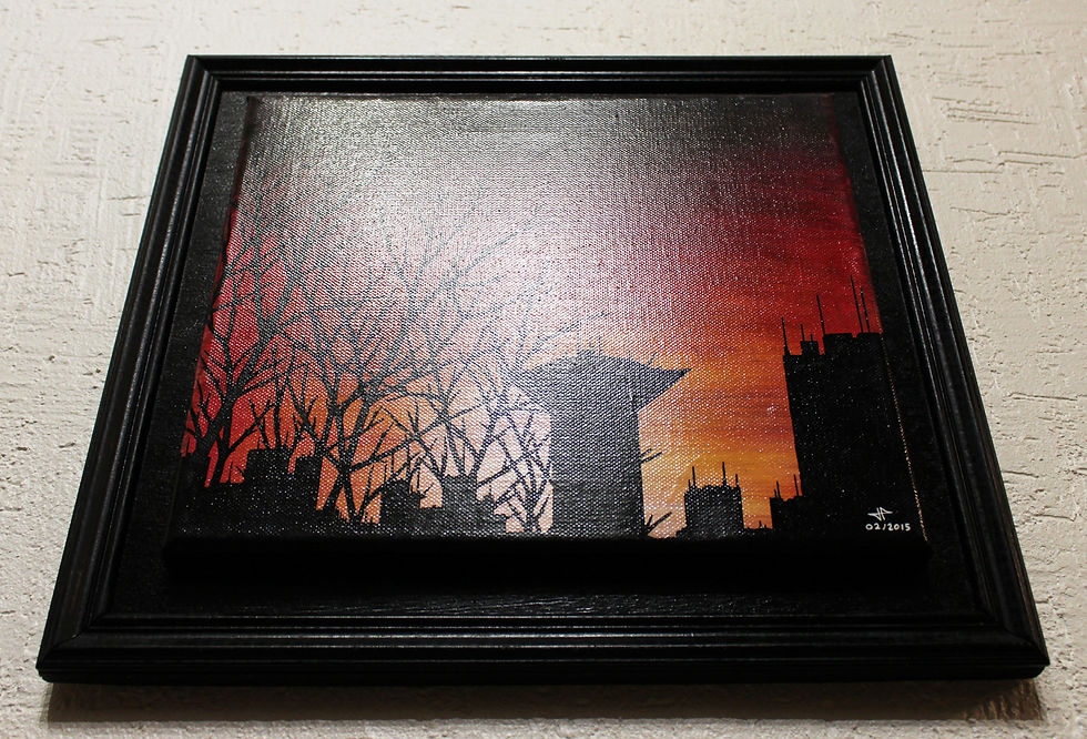 Miniatura: Peinture contemporaine : Paysage Urbanisé