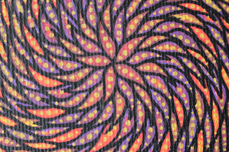 Miniatura: Piccolo quadro contemporaneo: Spirale floreale