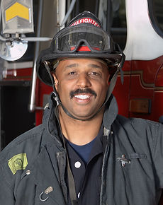Fireman with Mustache