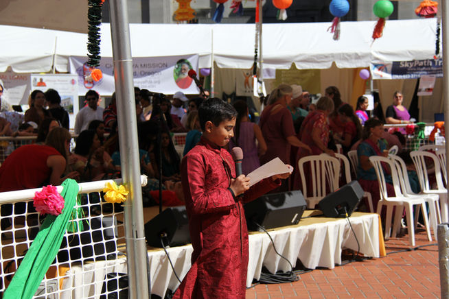 Emceeing for India Day 2013 at Pioneer Square