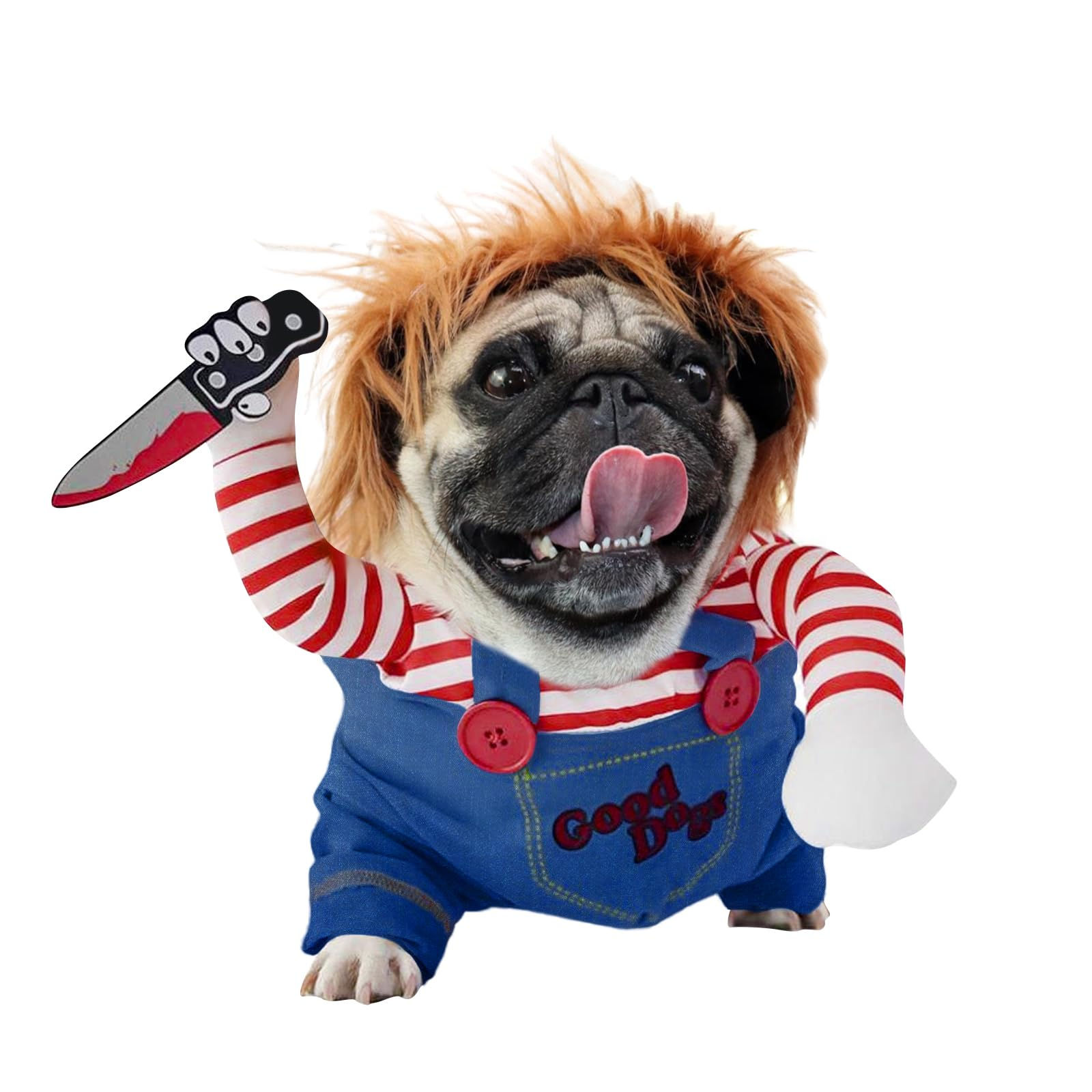 Chucky Dog Costume Halloween Dog Costumes Deadly Doll Halloween Costume for Dogs