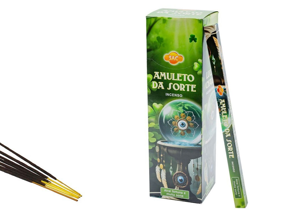Encens Bâton Amulette de Chance – SAC Encens porte-bonheur pour attirer la chance, repousser la malchance