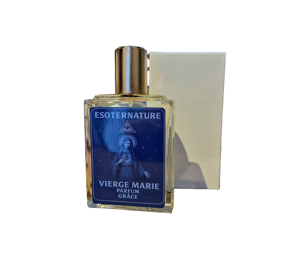 Parfum Vierge Marie – Esoternature Magnétisé, ritualisé et consacré, le parfum Vierge Marie unit la lavande, la bergamotte