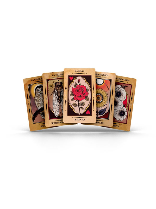 Miniature : L’Oracle Apollonia est un jeu intuitif de guidance et de guérison intérieure. Ses cartes lumineuses offrent des messages