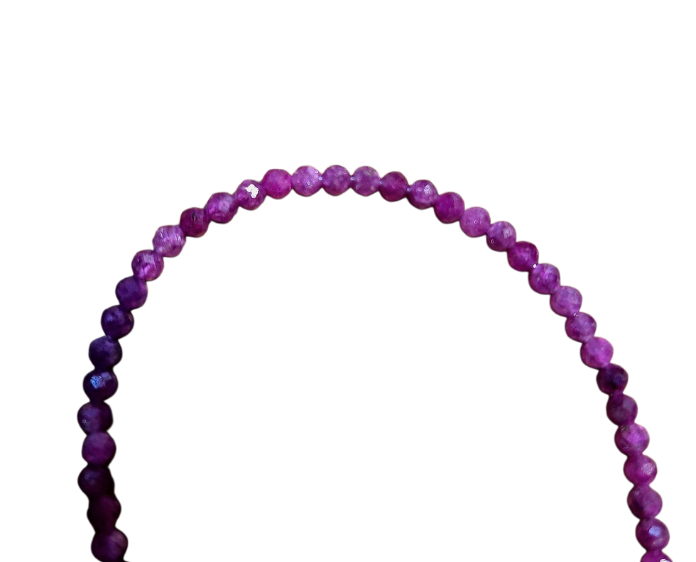 Miniature : Bracelet Rubis facettée