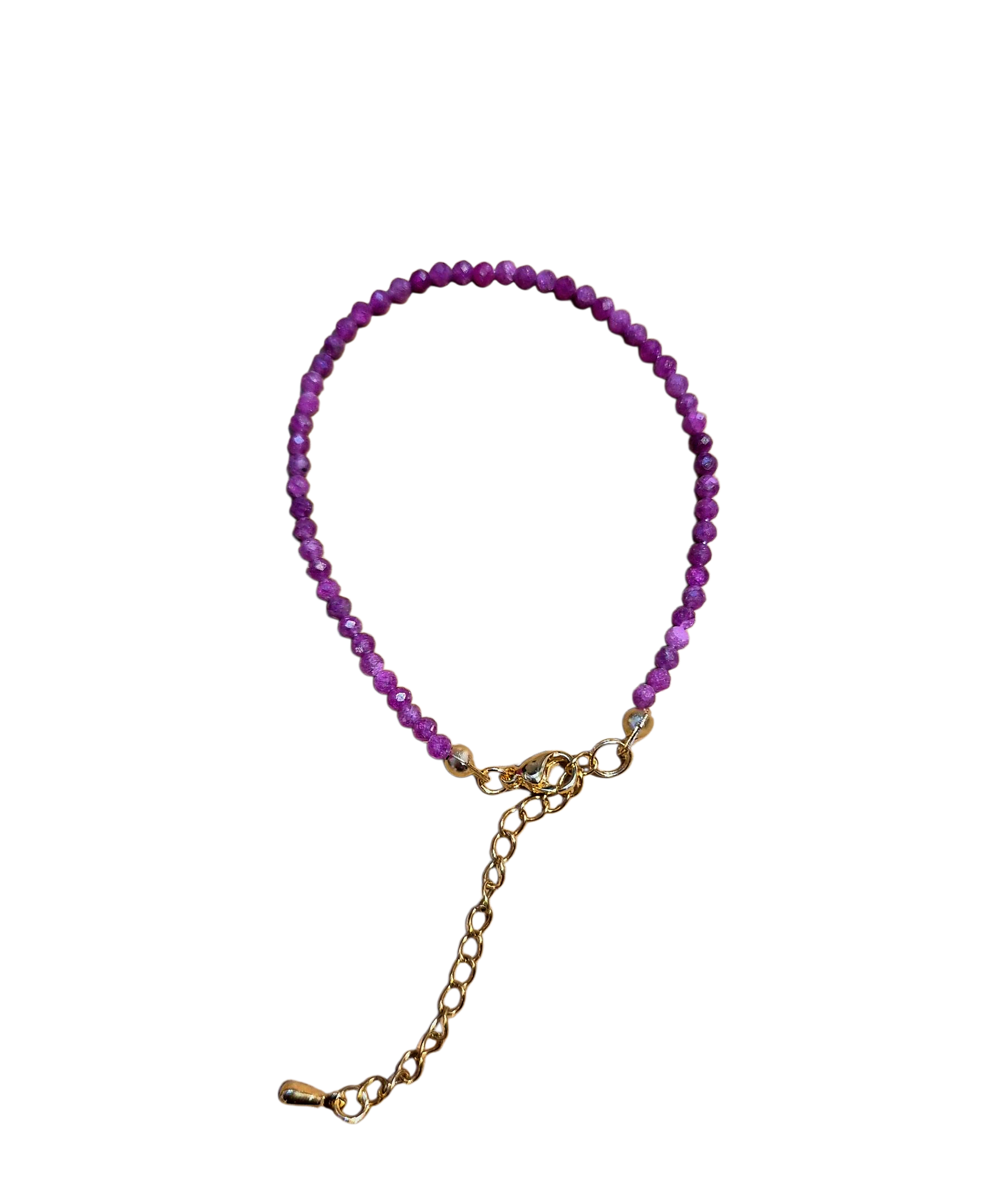 Bracelet Rubis facettée