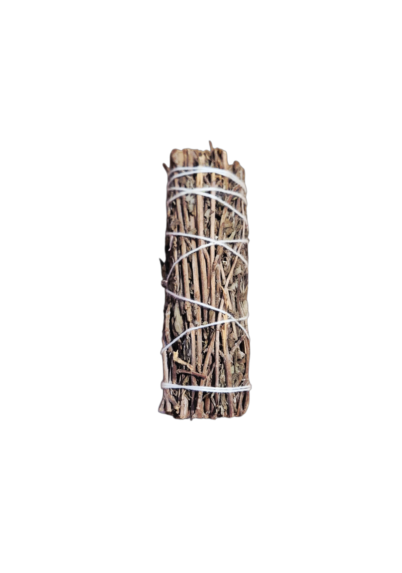 Bâton d’armoise naturelle d’environ 10,5 × 3 cm. Fumigation spirituelle pour purification, protection, intuition, rêves