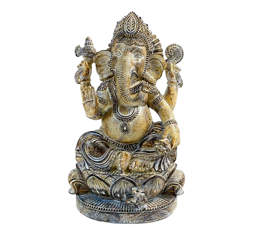 Ganesh est symbolique de la sagesse, de l'intellect, et du succès. Il est également considéré comme le "dévoueur d'obstacles"