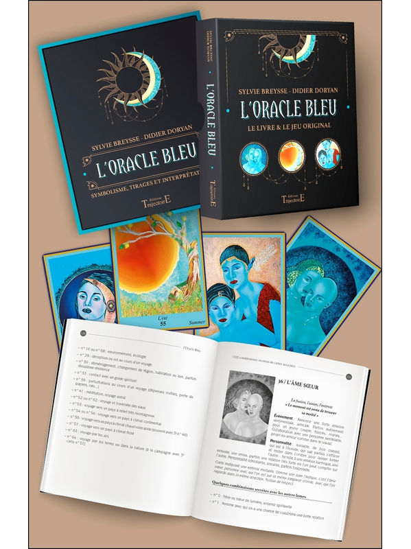 Miniature : Le Coffret Oracle Bleu est un jeu intuitif de 73 cartes conçu pour offrir guidance, clarté et apaisement intérieur.