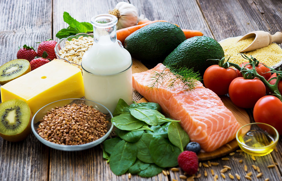 Table full of healthy food