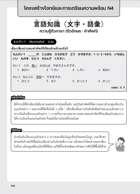 ภาพขนาดย่อ: แนวข้อสอบ JLPT N4