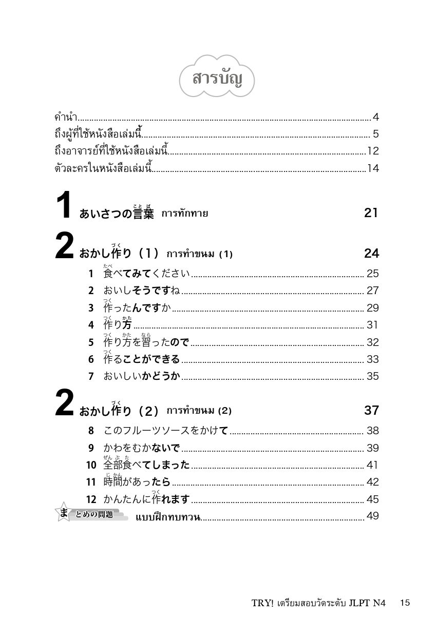ภาพขนาดย่อ: TRY! เตรียมสอบวัดระดับ JLPT N4