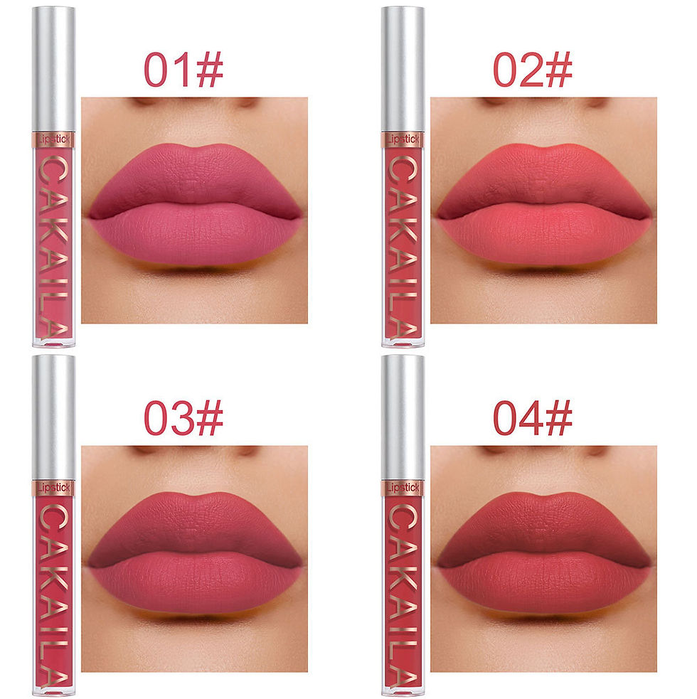 Thumbnail: 10pcs/set Nude Lip Gloss Matte Velvet Lipstick Waterproof Long-lasting  Liquid L