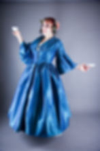 1860's Peacock tea gown