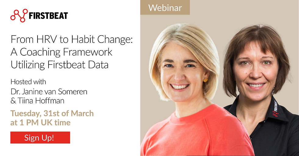 Webinaire Firstbeat - From HRV to Habit Change: A Coaching Framework Utilizing Firstbeat Data
