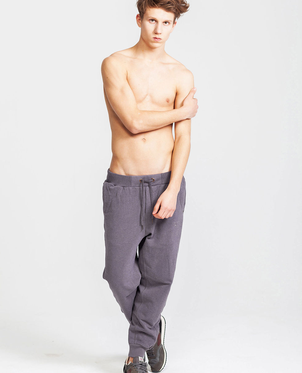 Thumbnail: MENS SWEAT PANTS in Plum Htr