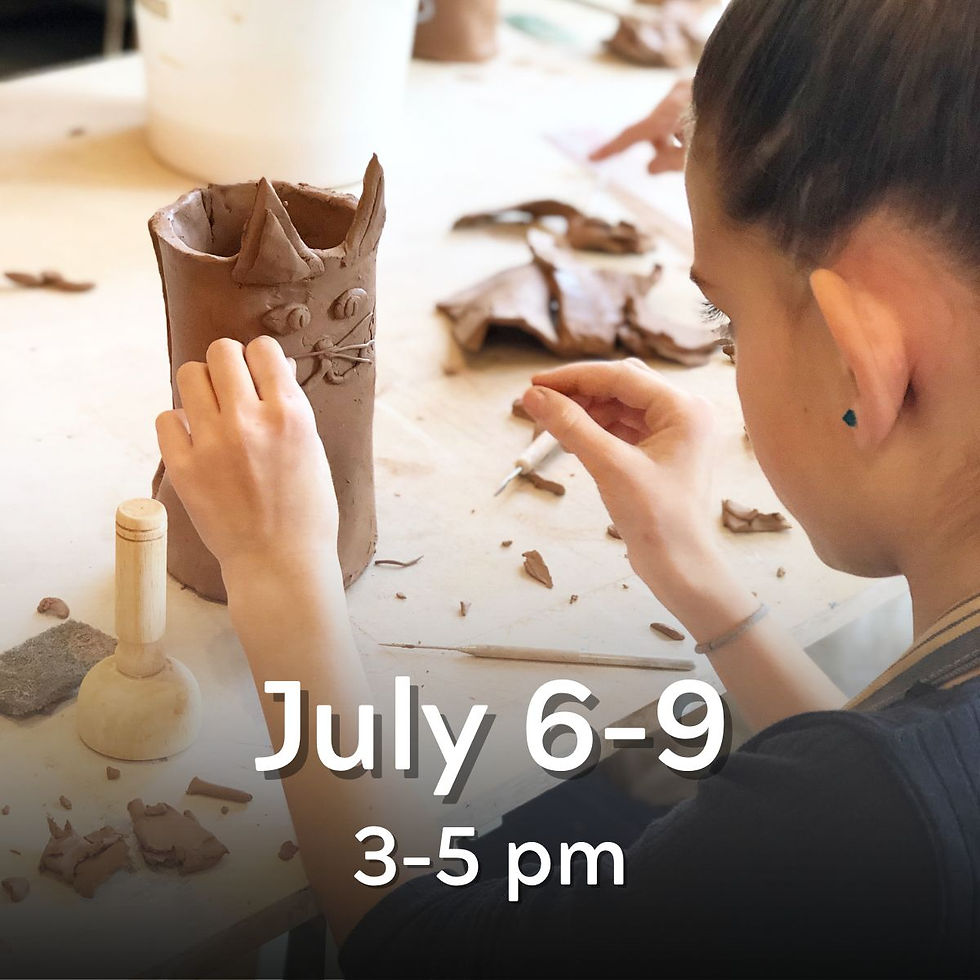 Crazy About Clay Kids Summer camp at Art Haus in Salt Lake City, Utah