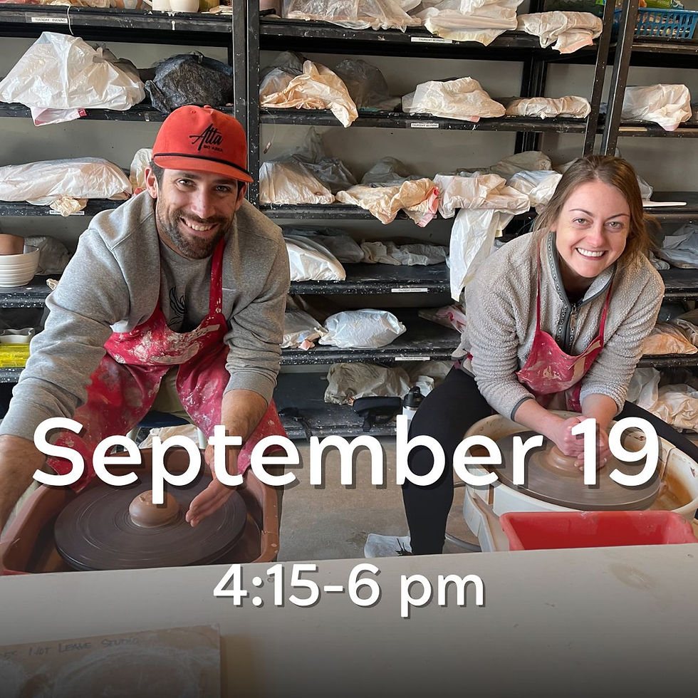 Try It Out Pottery class at Art Haus in Salt Lake City, Utah