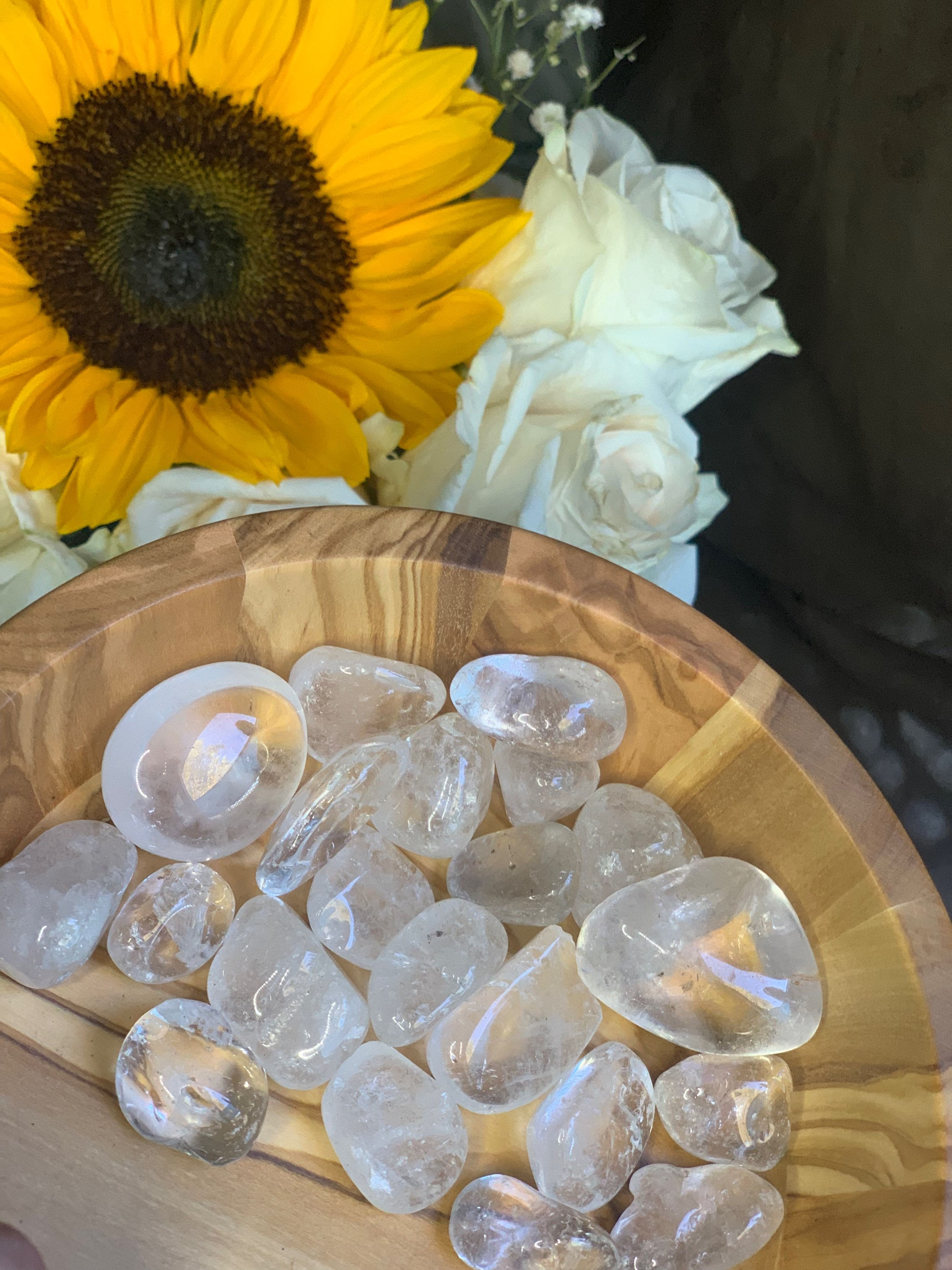 Clear Quartz tumbles 