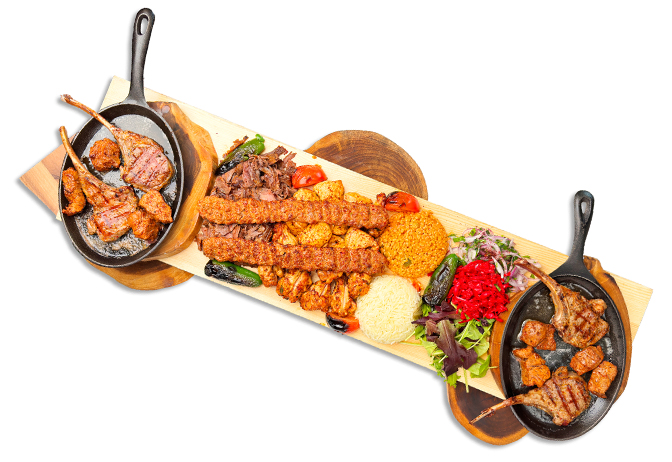 Arranged Food and Objects