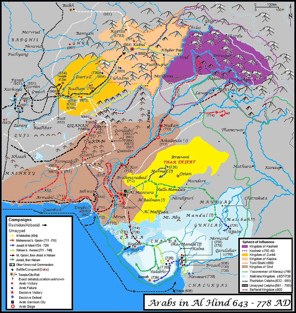 Frontier Indian Kingdoms and Arabs: