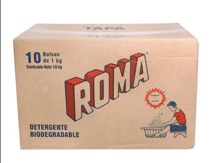 Jabón en Polvo Roma 250gr, caja
