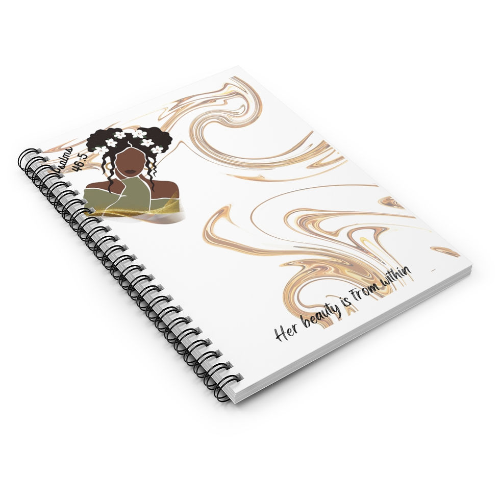 Thumbnail: God is within her Spiral Notebook - Ruled Line