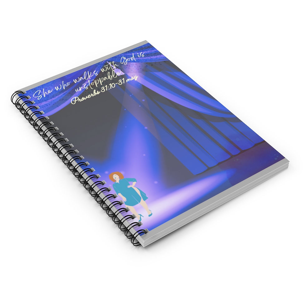 Thumbnail: She who walks with God Spiral Notebook - Ruled Line