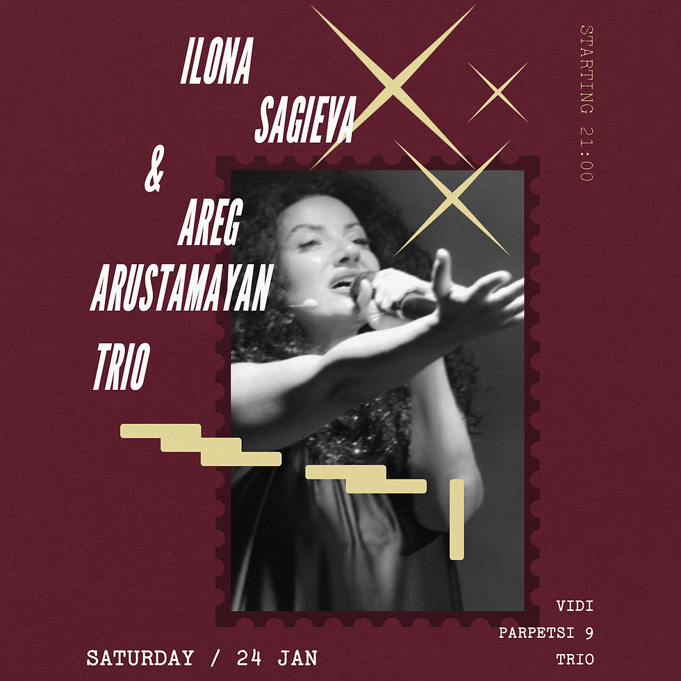 Ilona Sagieva & Areg Arustamayan Trio live at Vidi.