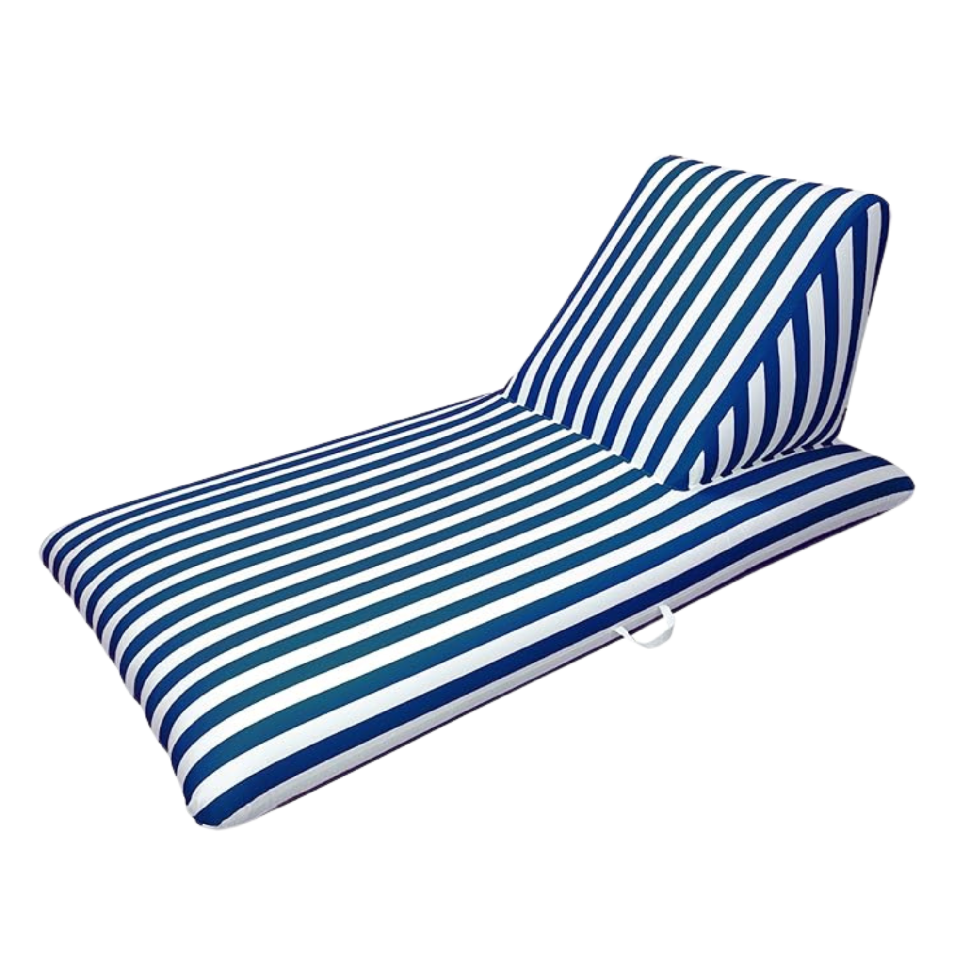 One Person Blue Striped Lounger