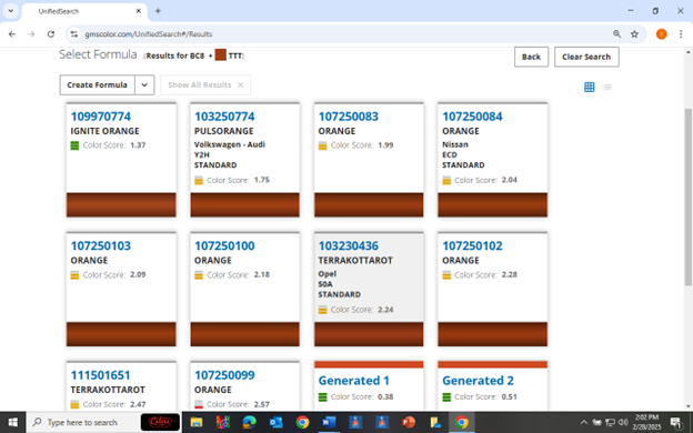 Another good reason to use the Sherwin Williams online color lookup – Collision Core Color