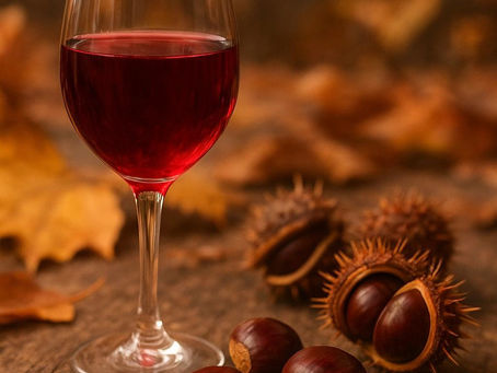 vino novello e castagne AI