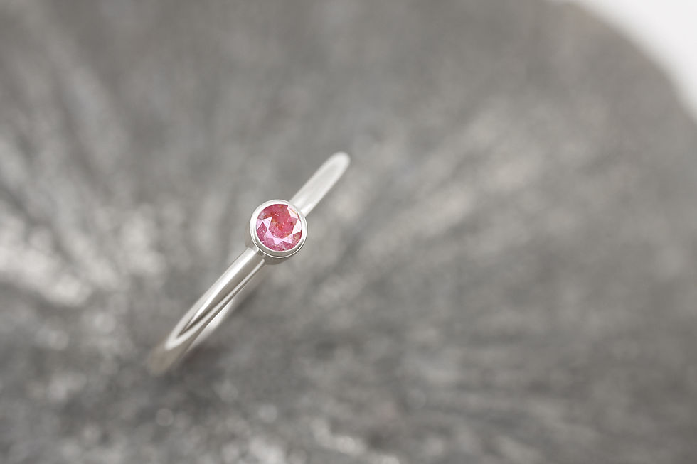 Thumbnail: FairTrade 14k or 18k gold and sustainably sourced ruby engagement ring