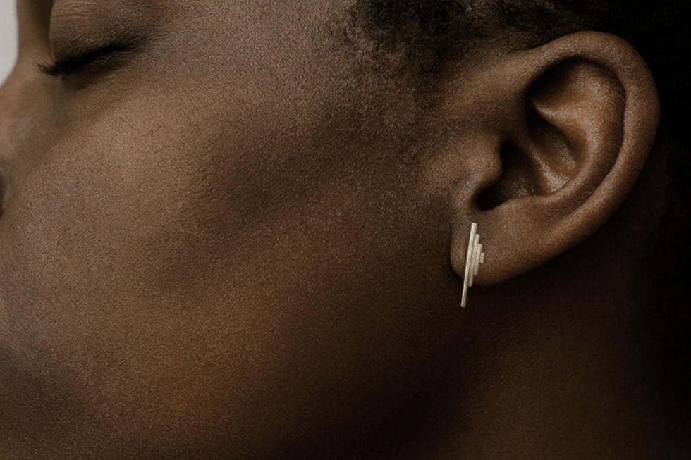 Fairtrade Art Deco Inspired Gold Earrings