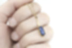 Thumbnail: HUMBLE OFFERING • Fairtrade 14k Yellow Gold, Lapis Lazuli, and Quartz Necklace