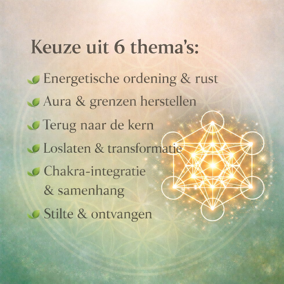 Meditatie met de Kubus van Metatron-