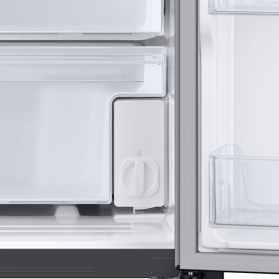 Thumbnail: Samsung - 27.4 CuFt Large Capacity Side-by-Side Refrigerator in Stainless Steel