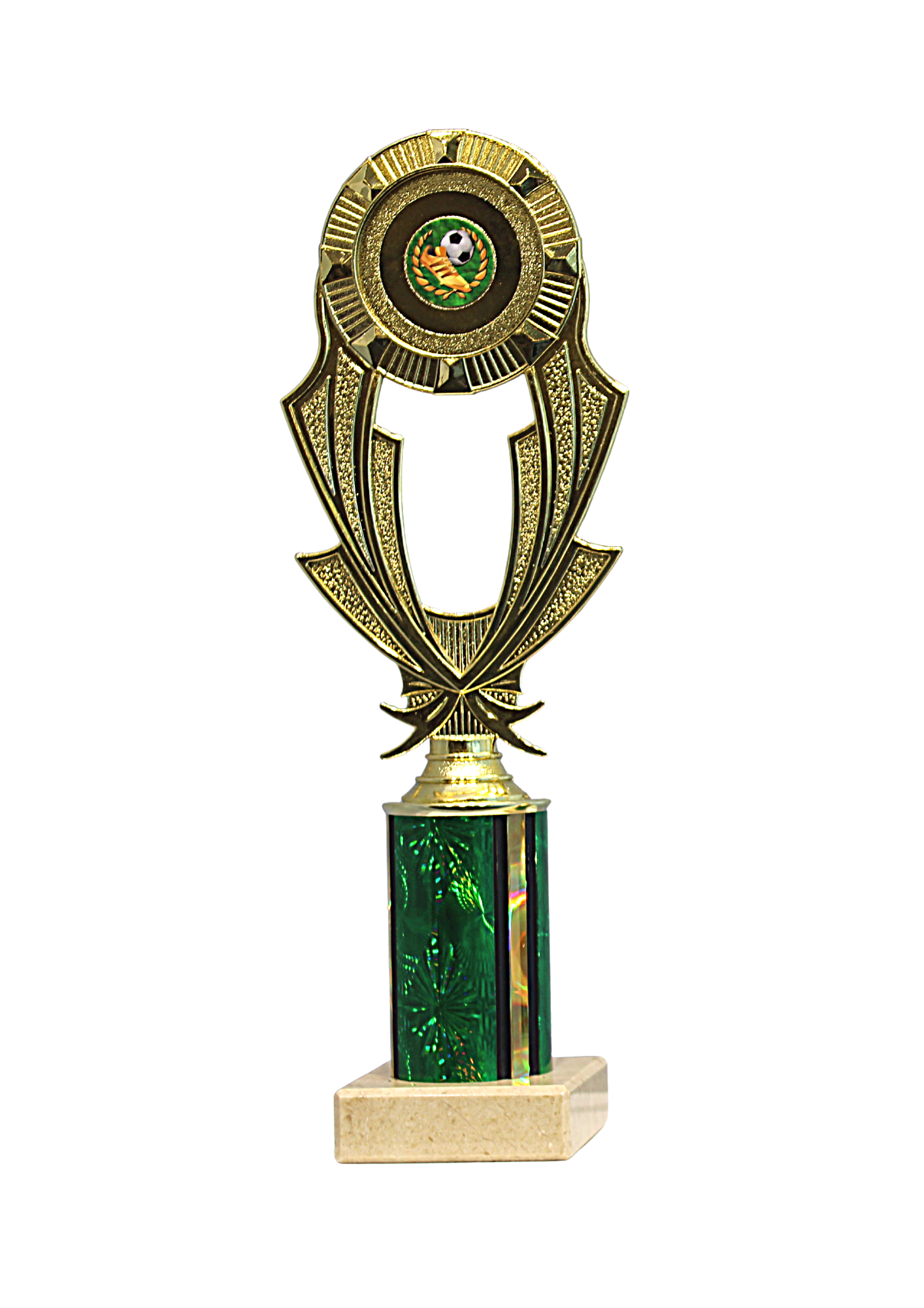 Trophy with circular feature