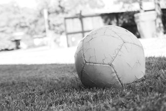 Black and white soccer