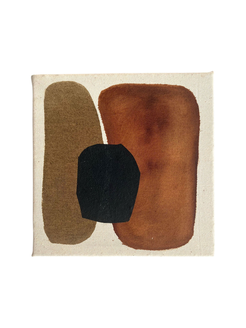 Autumn Series 4 Mixed media on raw canvas 20 × 20 × 4 cm