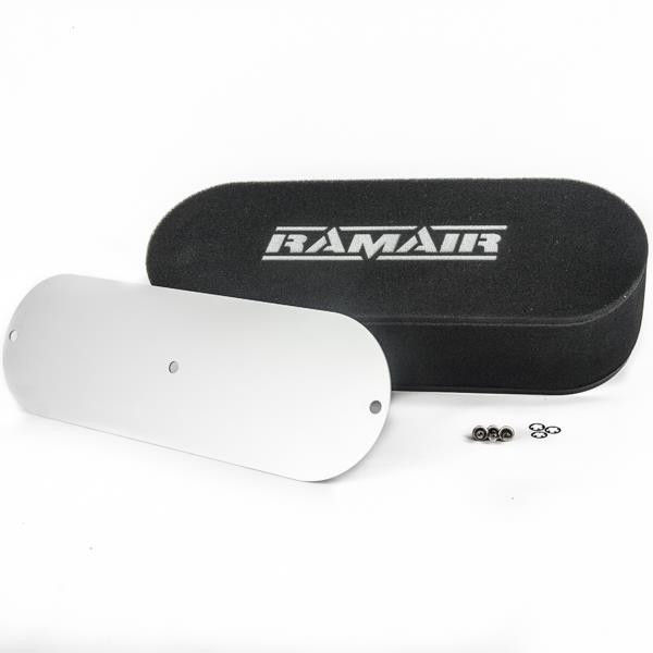 RT3-234-405 - RAMAIR Twin Carb Bolt On Air Filters With Blank Baseplate 100mm