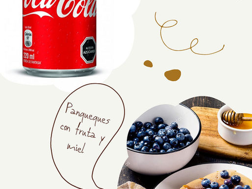 Comparación Coca Cola v/s Comida real