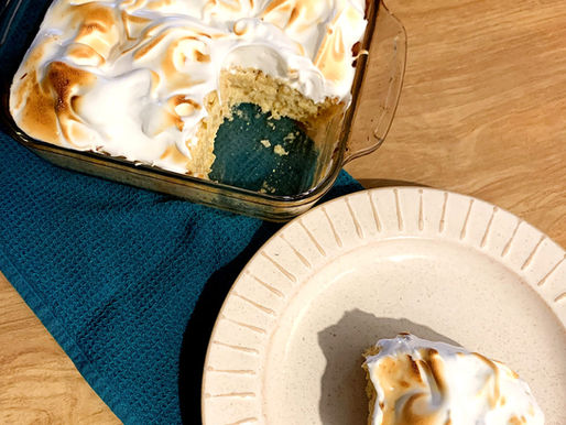 Postre manzana y merengue sin azúcar