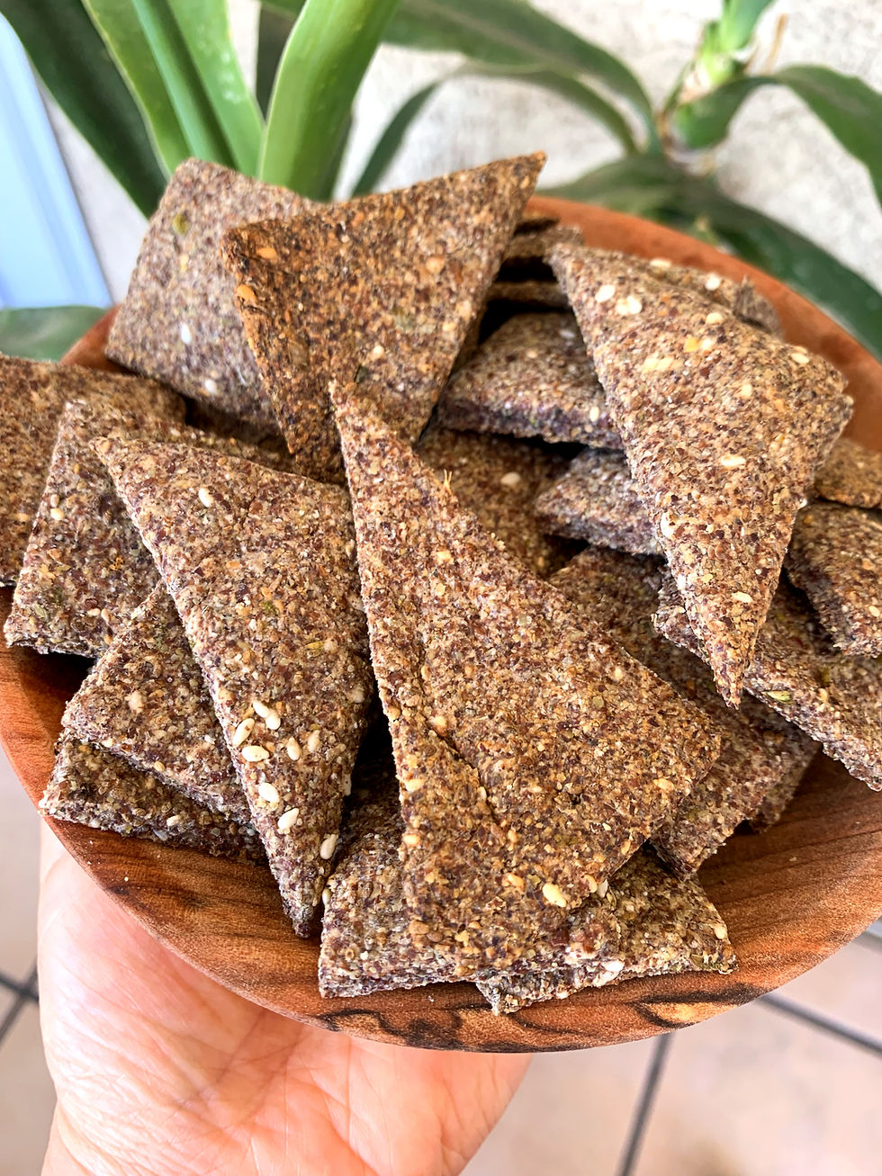 Galletas tipo cracker versión saludable