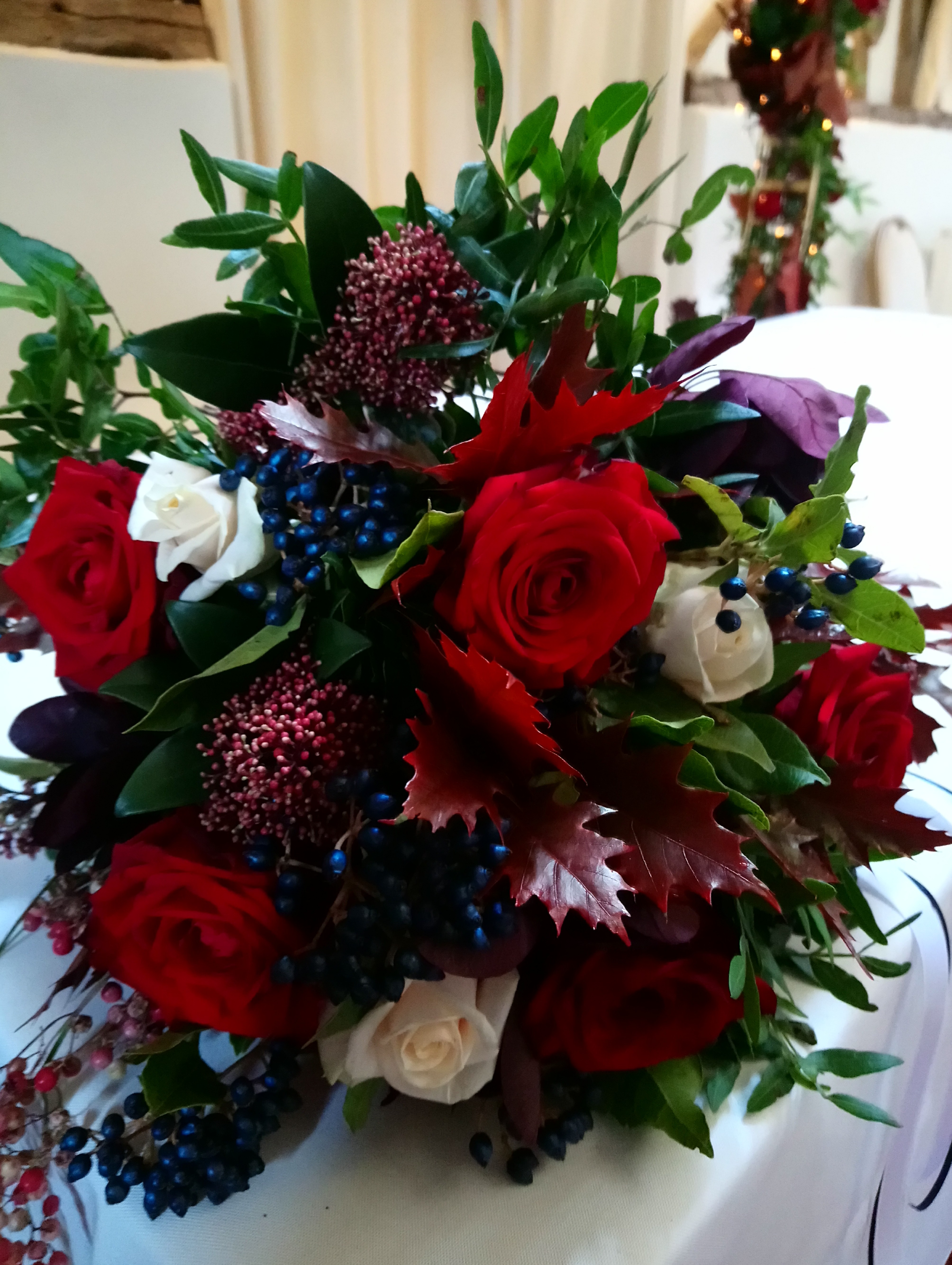 Stunning Winter Bridal Bouquet