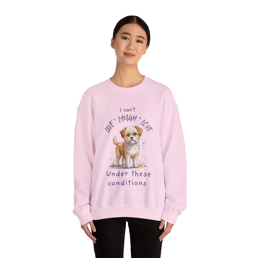 Thumbnail: Live, Laugh, Love Rescue Pup Crewneck Sweatshirt