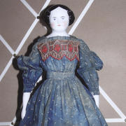 17” China Head Doll- Unknown Maker