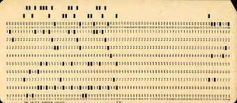 old punch card